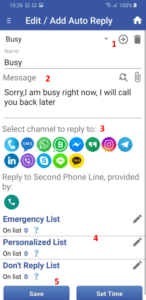 auto reply text