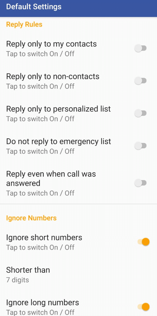 Recurring Auto Reply Texts