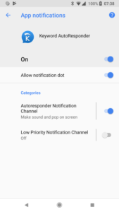 App notifications