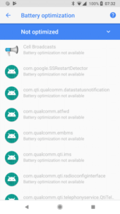 Battery Optimization