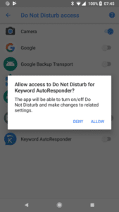 Aloow Do Not Disturb access