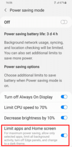 Power Saving Mode