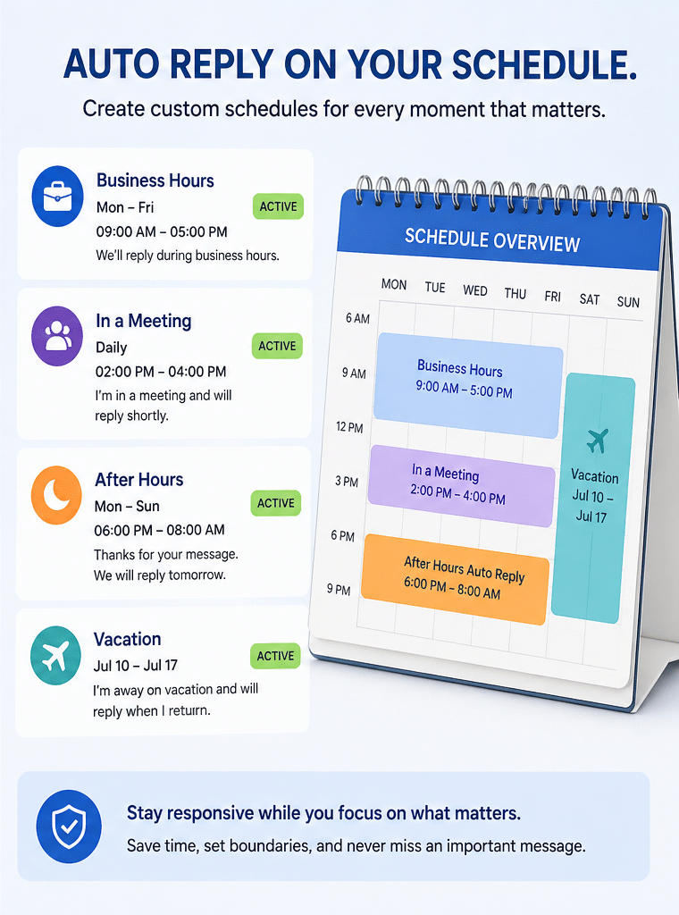 Scheduled Auto Reply 2 Common Scheduled Automation Examples