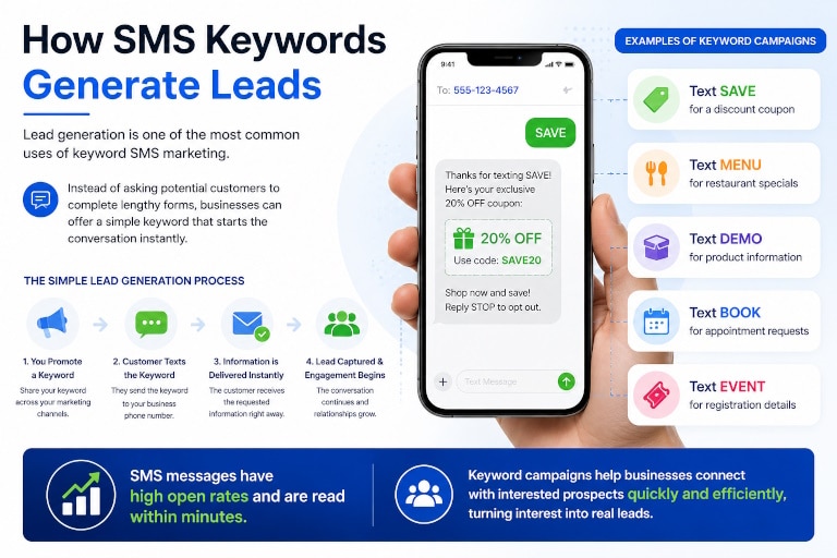 Keyword SMS Marketing 1 How SMS Keywords Generate Leads - Keyword SMS Marketing