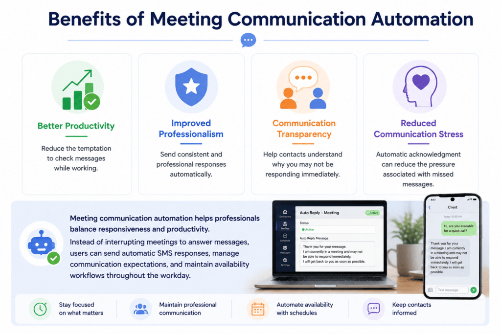 Meetings & Unavailable Times Auto Reply 2 meeting auto reply - Benefits of Meeting Communication Automation