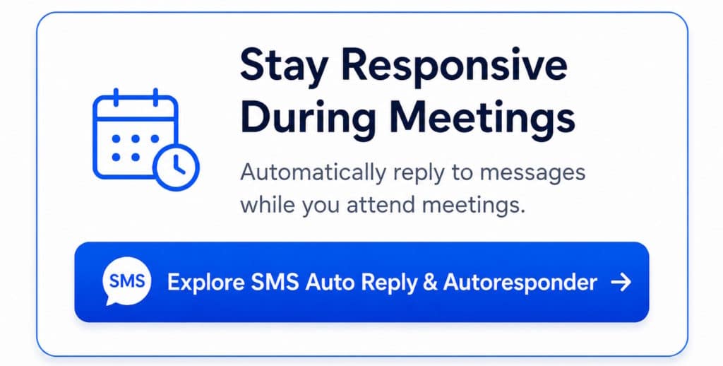 How to Auto Reply during Meetings 3 meeting communication management