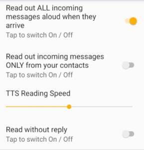 SMS Auto Reply FAQ 6 Read Incoming Messages Aloud.
